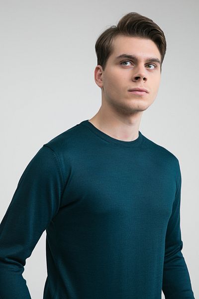 D'S Damat Pulover de tricotaj din amestec de bumbac, cu o formă obișnuită, din tricot simplu