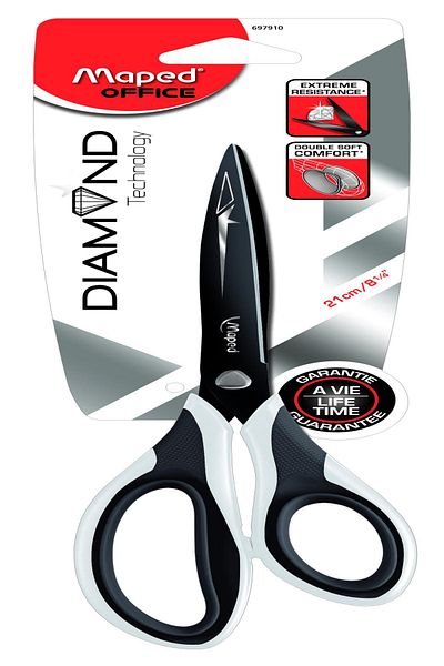 HELSOL Maped697910 21 cm Diamond Asymmetric Scissors