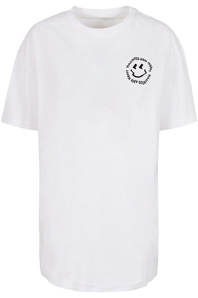 Merchcode Ladies Halloween - Haunted And Happy Tee
