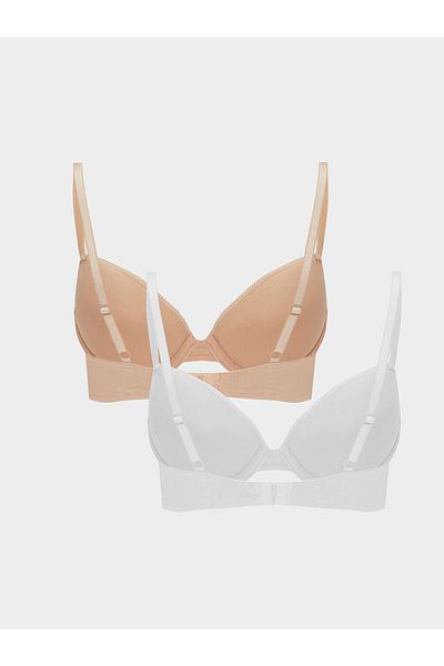 LC Waikiki LCW DREAM Sutien tricou simplu, fără căptușeală, cu sârmă, pachet de 2