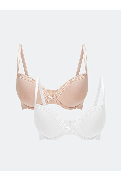 LC Waikiki حمالة صدر بتفاصيل دانتيل بدون حشوة من Dream Underwire، عبوة من قطعتين