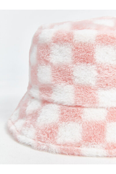 LC Waikiki LCW ACCESSORIES Ekose Desenli Kız Çocuk Bucket Şapka (W4)