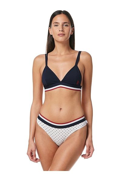 U.S. Polo Assn. Nova Polka Dot Women's Bustier and Shorts Set - Mer.6.6.D.E.D.92.Us.2.P5.L/3