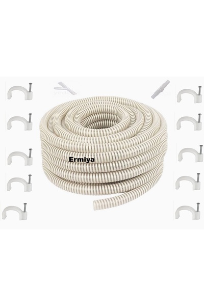 Ermiya Samsung Baymak Vestel  Klima İçin Su Drenaj Tahliye Hortumu 5 Metre-5 ...