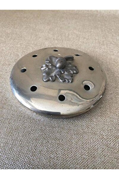 Hasyılmaz Fındık Motifli Gümüş Kaplama Delikli Kapak 12cm