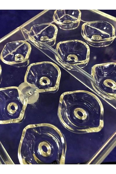 Hasyılmaz Polycarbonate Chocolate Mold 18pcs Cm3173 - Hard Plastic Chocolate Mold
