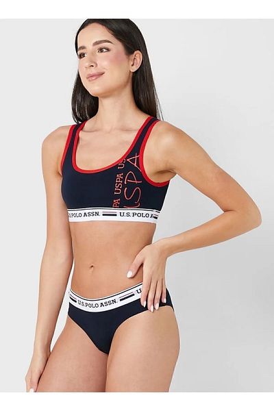 U.S. Polo Assn. Uspa Nova Women's Bustier and Shorts Set - Mer.6.6.D.E.D.92.Us.2.P5.L/5