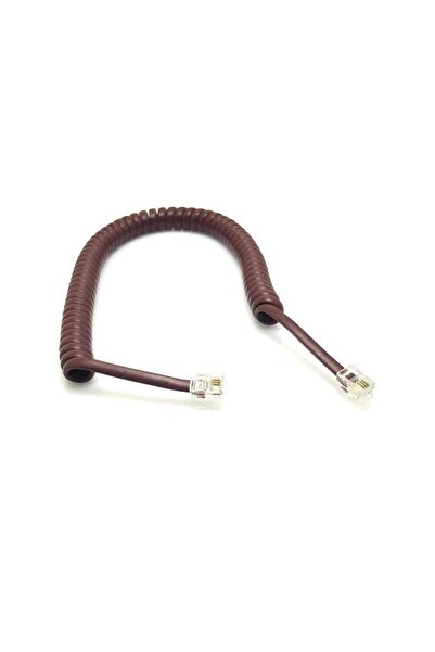 Hasyılmaz Spiralli Telefon Ahize Kablosu 2 Metre Bordo