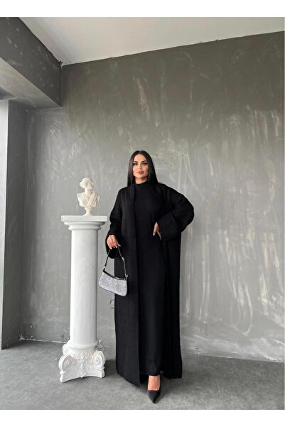 MAY MARA سترة نسائية منقوشة طويلة مكونة من قطعتين