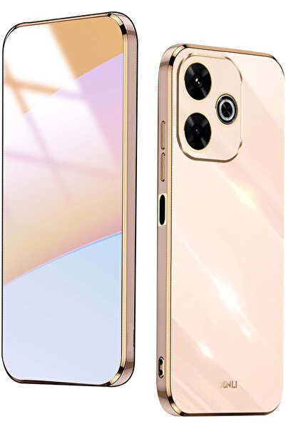 Rivor Xiaomi Redmi 13 4G Uyumlu Kılıf Parlak Kenarı Altın İşleme Renkli Kamer...