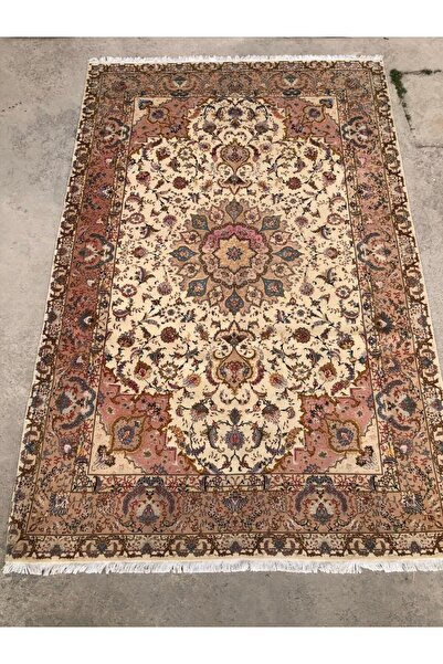 Hasyılmaz El Dokuma İpek Yün İran Tebriz Halı 300x200cm 001