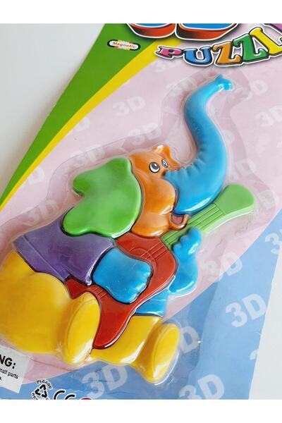 Hasyılmaz 3d Educational Magnet Puzzle 23cm (elephant)