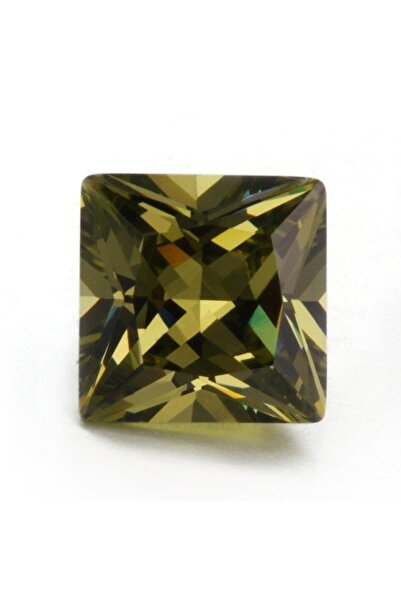 Hasyılmaz Prenses Kesim Sentetik Taş 4x4mm 100 Adet Zeytin Yeşili