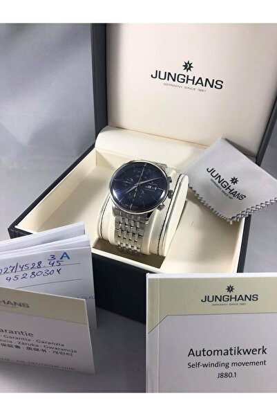 junghans Meister 41mm Çelik Kordon Erkek Kol Saati 027/4528