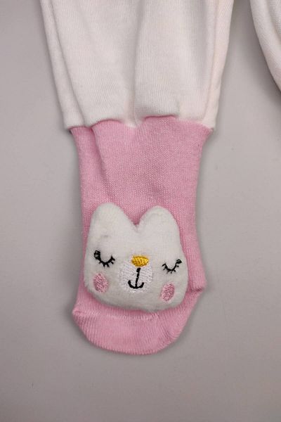 Peki 0-6 Months Baby Cotton Sock Pants - Newborn, Rattles Cat Figure 14912