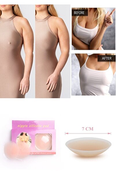 Askımo Silikon Kadın Göğüs Ucu Gizleyen Kapatıcı Slikon Ped  - Nipple Pad Çap...