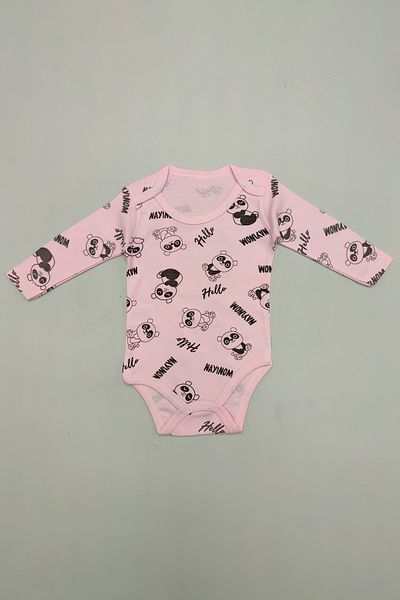 Peki Soft Cotton Panda Patterned Baby Bodysuit - Add 5 Pieces, Pay 4 Pieces, Zibin Gift Jumpsuit 15309