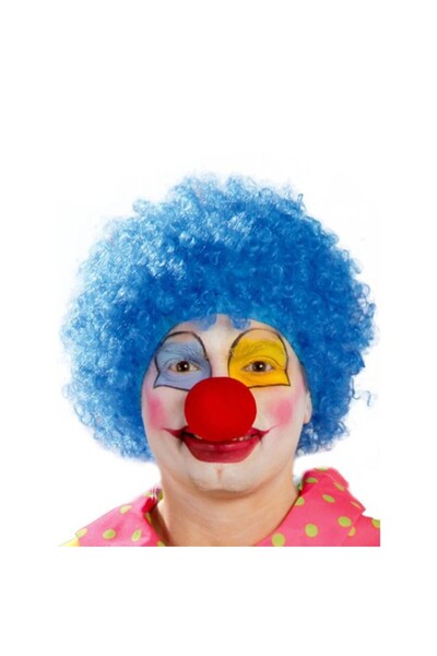 Marsilyan مجموعة مهرج أفرو مجعد باللون الأزرق