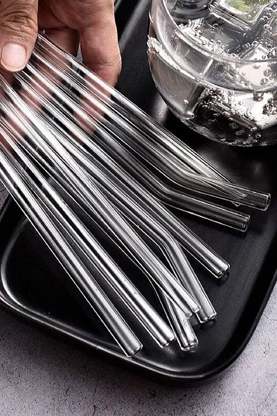 HUBBYCHEF Transparent Glass Pipette Set of 6 Cleaning Brush