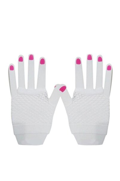 Marsilyan Short White Mesh Gloves