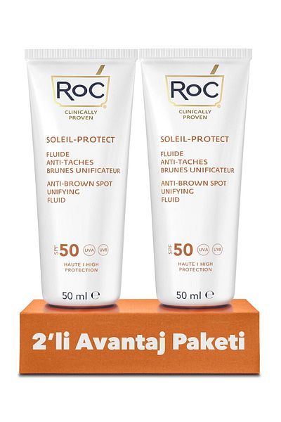Roc Face Sunscreen Anti-Blemish - SPF50 50ml 2-Piece Advantage Pack