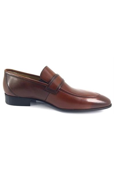 Fosco 9006 Γνήσιο Δερμάτινο Ανδρικά Παπούτσια Classic-tan