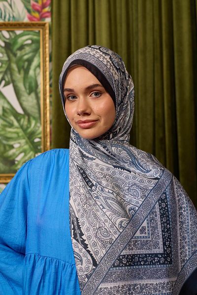 İpekhan Marrakech Collection Soft Shawl Dark Grey Black 3047-13
