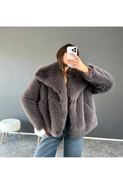 MODA DURAĞI Γούνα Premium ποιότητας με επένδυση Stone Color