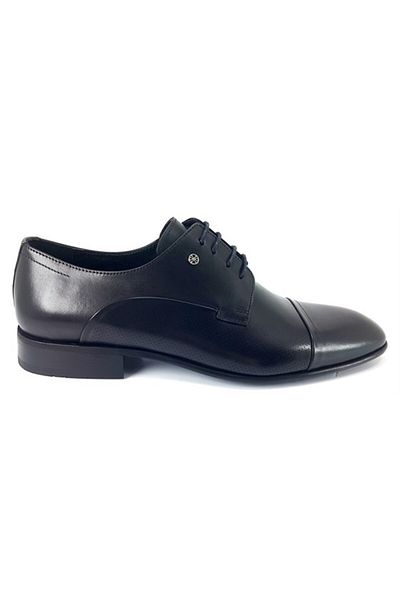 MARCOMEN 9423 Casual Leather Classic Men's Shoes-Black