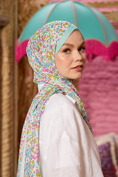 İpekhan Marrakech Collection Soft Wrap Verde apă Baby Blue 3046-04