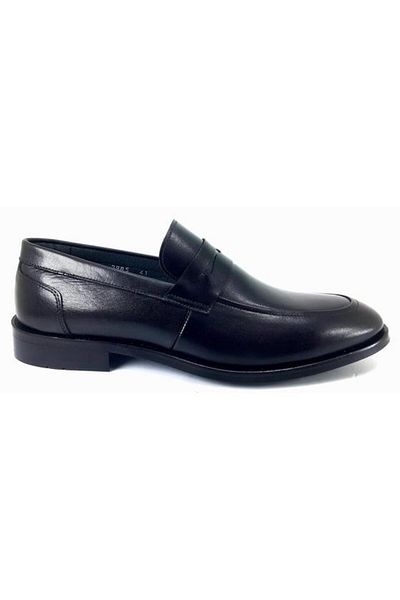 Fosco 2985 Genuine Leather Men's Classic Shoes-black