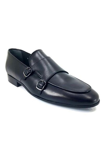 Fosco 2575 Genuine Leather Men's Classic Shoes-black
