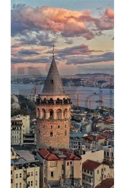 pixartsanat Galata Tower And Istanbul Scenery Pixart Art Diamond Mosaic Painting Diamond Turkey 40*60
