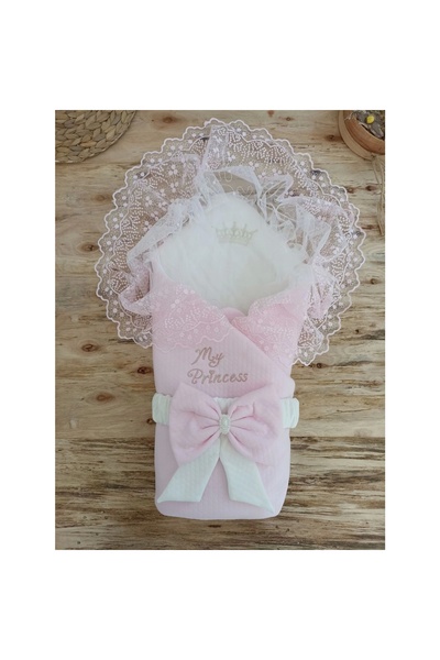 Narnuga MİRAYLİFE بطانية أطفال فاخرة بتصميم خلية النحل مع تطريز تاج الأميرة و...