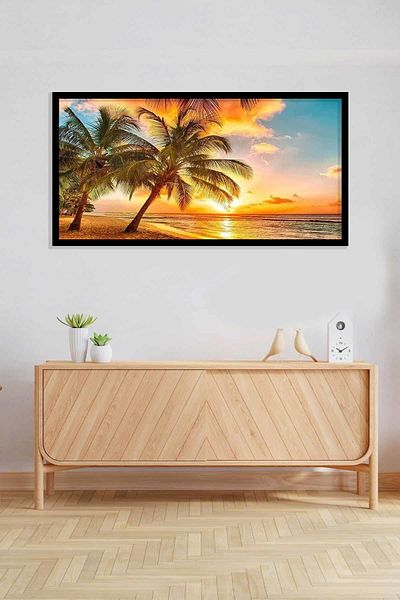 pixartsanat Big Sunset 70 * 40 Cm Pixart Art Diamond Mosaic Painting Diamond Turkey