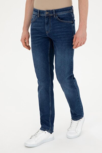 U.S. Polo Assn. BAZA. POLO ASSN. Pantaloni albaștri Jean pentru bărbați