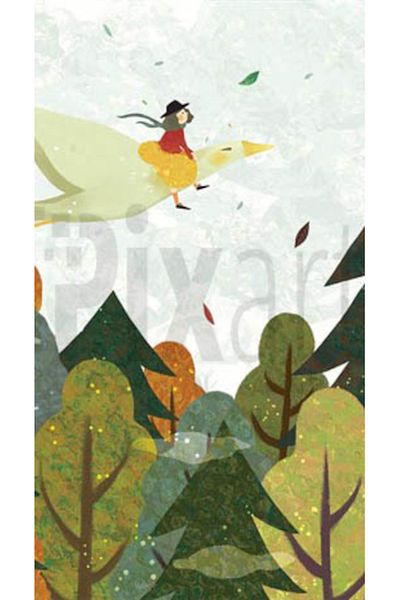 pixartsanat Flying Goose And Woman Pixart Art Diamond Mosaic Painting Diamond Turkey 40*60