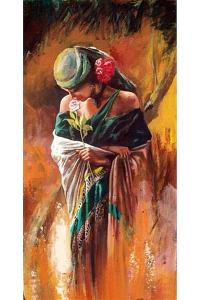 pixartsanat Colorful Women's Pixart Art Diamond Mosaic Painting Diamond Türkiye 30*58