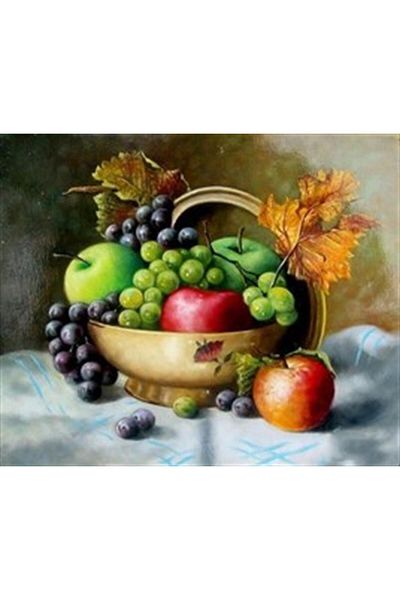 pixartsanat Apples And Grapes Pixart Art Diamond Mosaic Painting Diamond Turkey 61*51