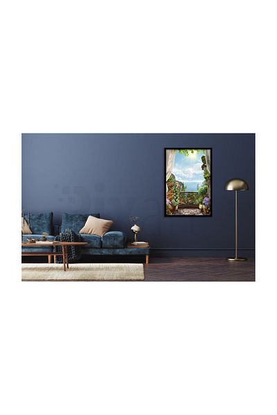 pixartsanat Landscape in the Morning Lights Pixart Art Diamond Mosaic Painting Diamond Türkiye55*81