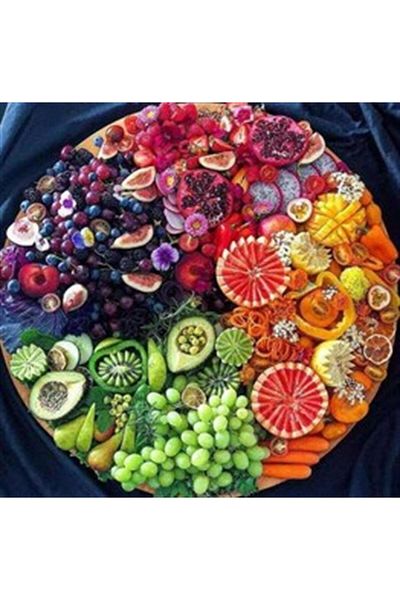 pixartsanat Mixed Fruits Pixart Art Diamond Mosaic Painting Diamond Turkey 53*53