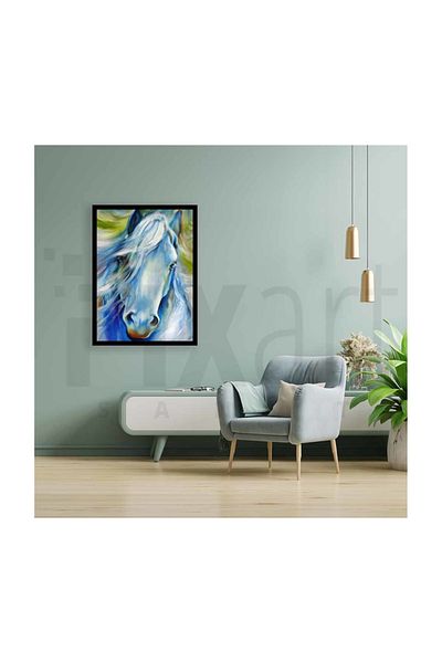 pixartsanat White Horse Drawing Pixart Art Diamond Musical Painting Daimond Turkey 50*71