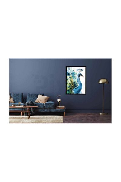 pixartsanat Blue Peacock Pixart Art Diamond Mosic Painting Daimond Turkey 48*68