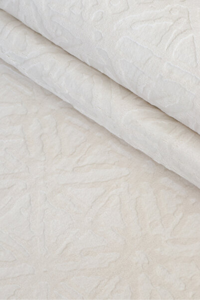 melian Merinos Abant Kaymaz Tabanlı Kesme Kabartmalı Salon Koridor Mutfak Hali açık bej