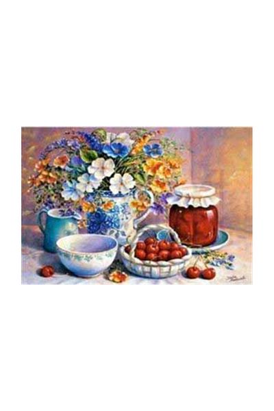 pixartsanat Cherry Jam in the Jar PixArt Art Diamond Mosaic Painting Diamond Turkey 75*50