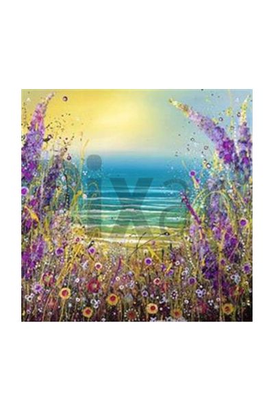 pixartsanat Purple Flowers Pixart Art Diamond Mosaic Painting Diamond Turkey 60*60