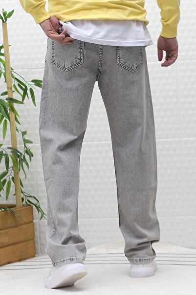 WAFRA Erkek Baggy Bol Kesim Kot Pantolon