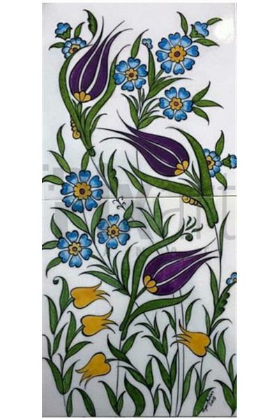 pixartsanat Purple Tulips Pixart Art Diamond Mosaic Painting Diamond Turkey 25*50
