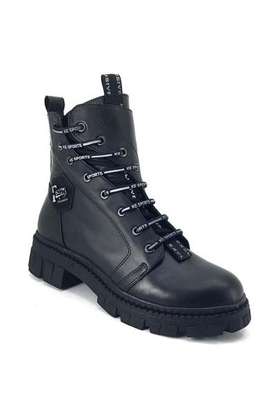 ALBİNİ Cizme casual Albini 1042 din piele naturală-negru