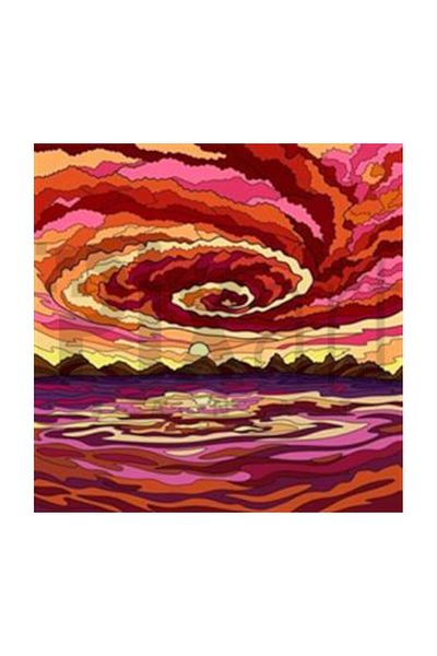 pixartsanat Pixart Patterned Claret Red Diamond Mosaic Painting - Diamond Türkiye 63*63